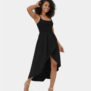 NWT Halara Size S Black Breezeful™ Backless Asymmetric Crossover Hem 2-Pieces